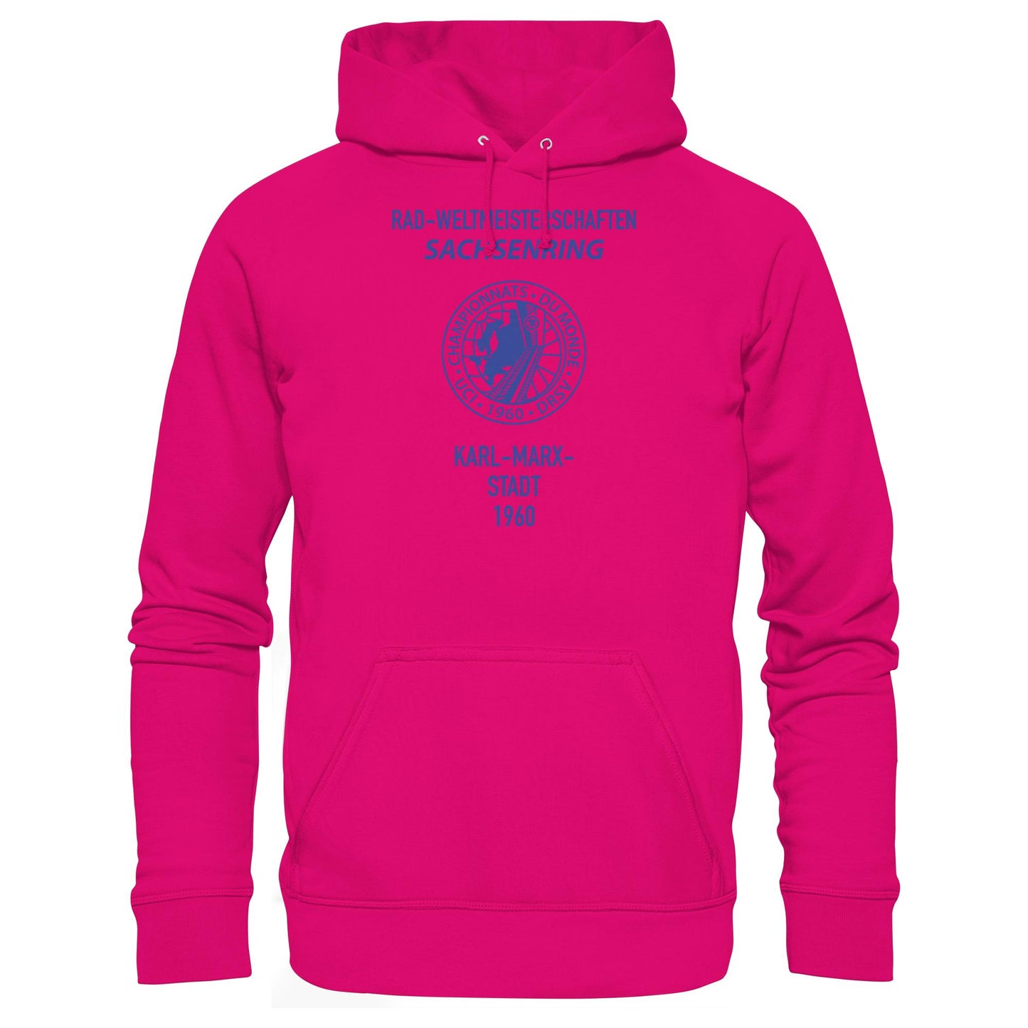 DDR Ostalgie Kapuze / Hoodie Unisex • RADWELTMEISTERSCHAFTEN SACHSENRING, KARL-MARX-STADT 1960