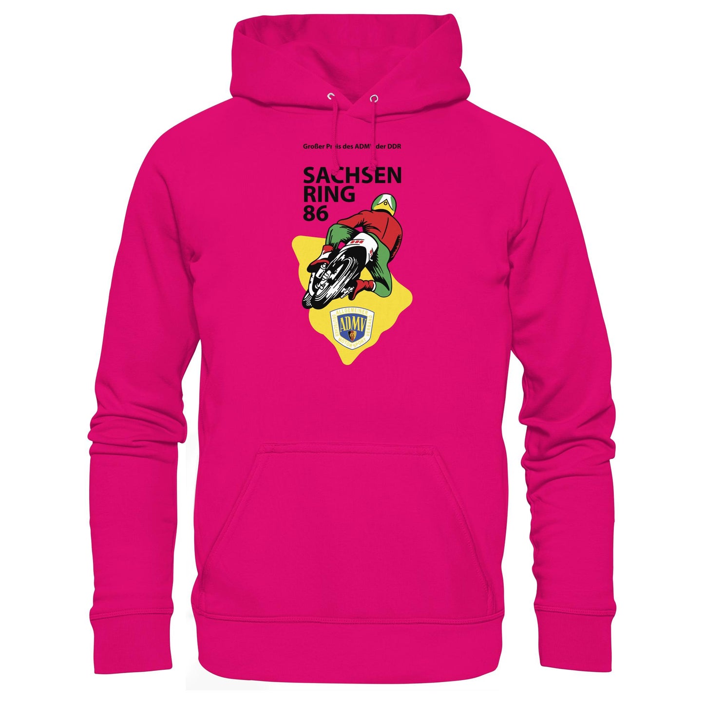 DDR Ostalgie Kapuze / Hoodie Unisex • GROSSER PREIS DER DDR - SACHSENRING 1986