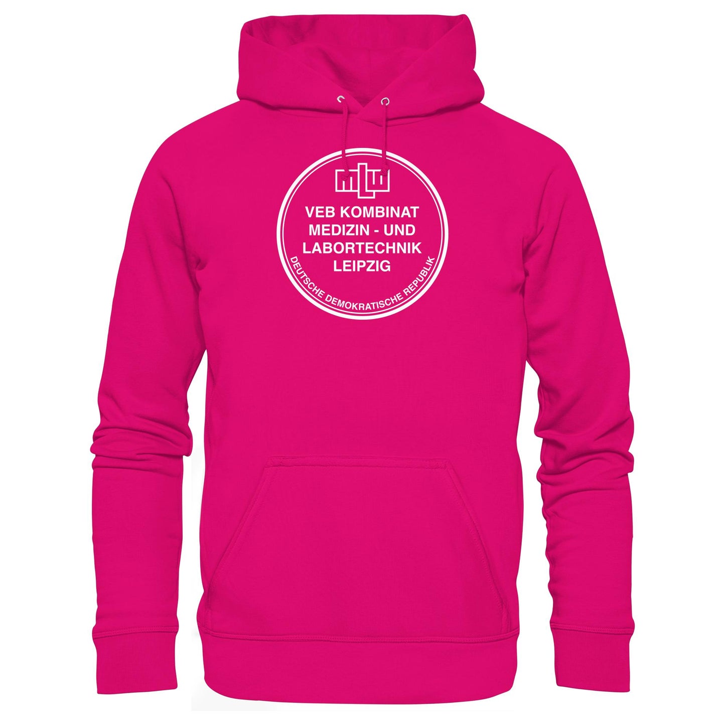 DDR Ostalgie Kapuze / Hoodie Unisex • MLW VEB KOMBINAT MEDIZIN- UND LABORTECHNIK LEIPZIG