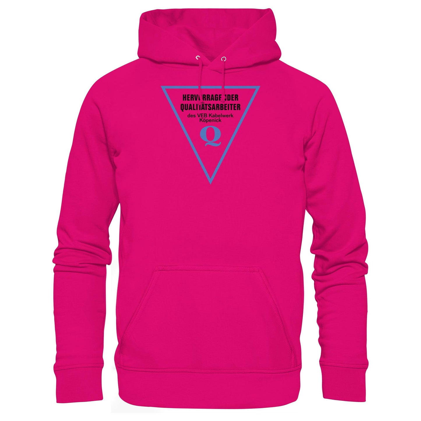 DDR Ostalgie Kapuze / Hoodie Unisex • HERVORRAGENDER QUALITÄTSARBEITER DES VEB KABELWERK KÖPENICK