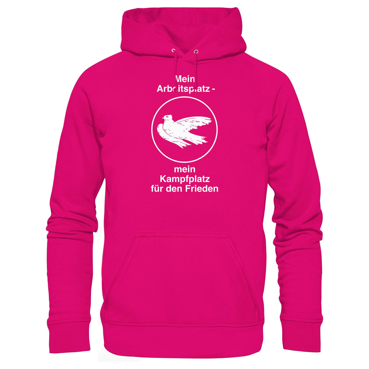 MEIN ARBEITSPLATZ - MEIN KAMPFPLATZ FÜR DEN FRIEDEN • DDR Ostalgie Kapuze / Hoodie Unisex