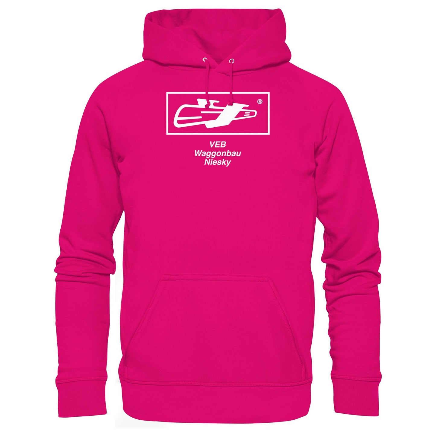 DDR Ostalgie Kapuze / Hoodie Unisex • VEB WAGGONBAU NIESKY