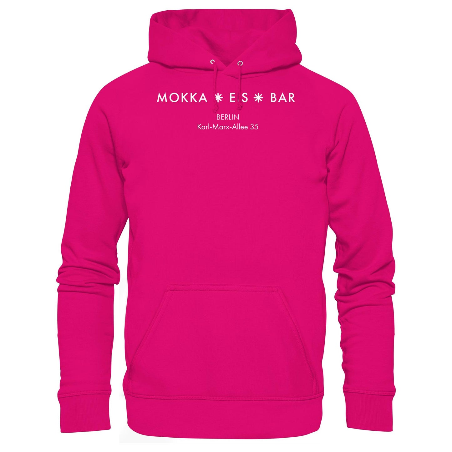 DDR Ostalgie Kapuze / Hoodie Unisex • MOKKA EIS BAR BERLIN (ORIGINAL SEITENLOGO)