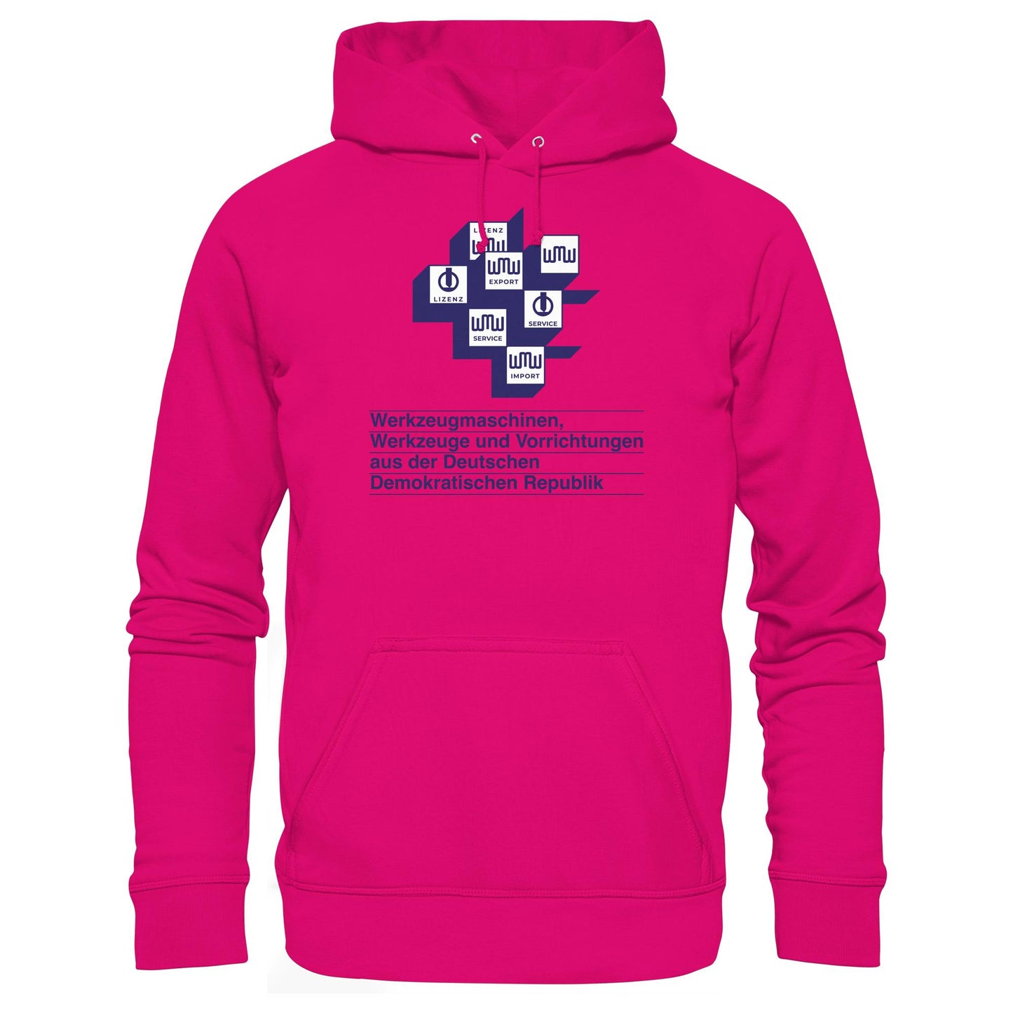 DDR Ostalgie Kapuze / Hoodie Unisex • WMW WERKZEUGMASCHINEN DER DDR