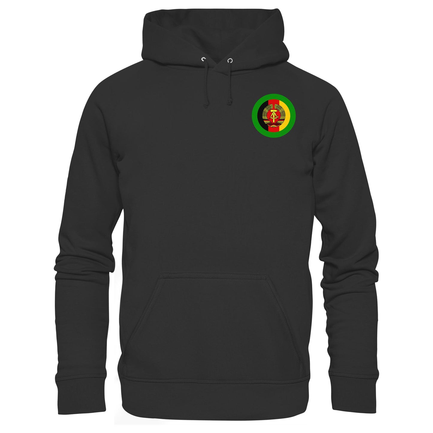 DDR Ostalgie Kapuze / Hoodie Unisex • NVA GRENZTRUPPEN - BRUST BADGE
