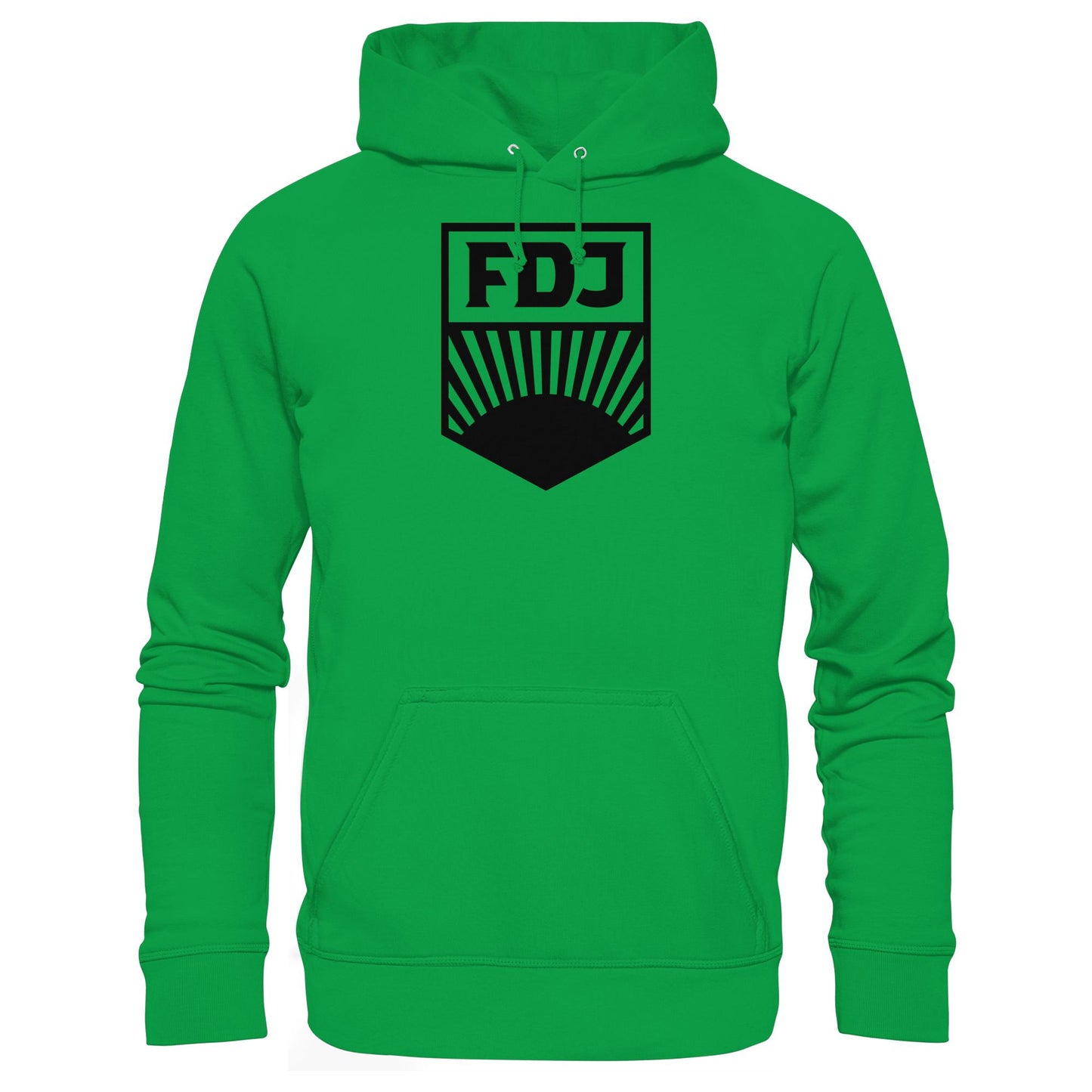 DDR Ostalgie Kapuze / Hoodie Unisex • FDJ FREIE DEUTSCHE JUGEND - SCHWARZ
