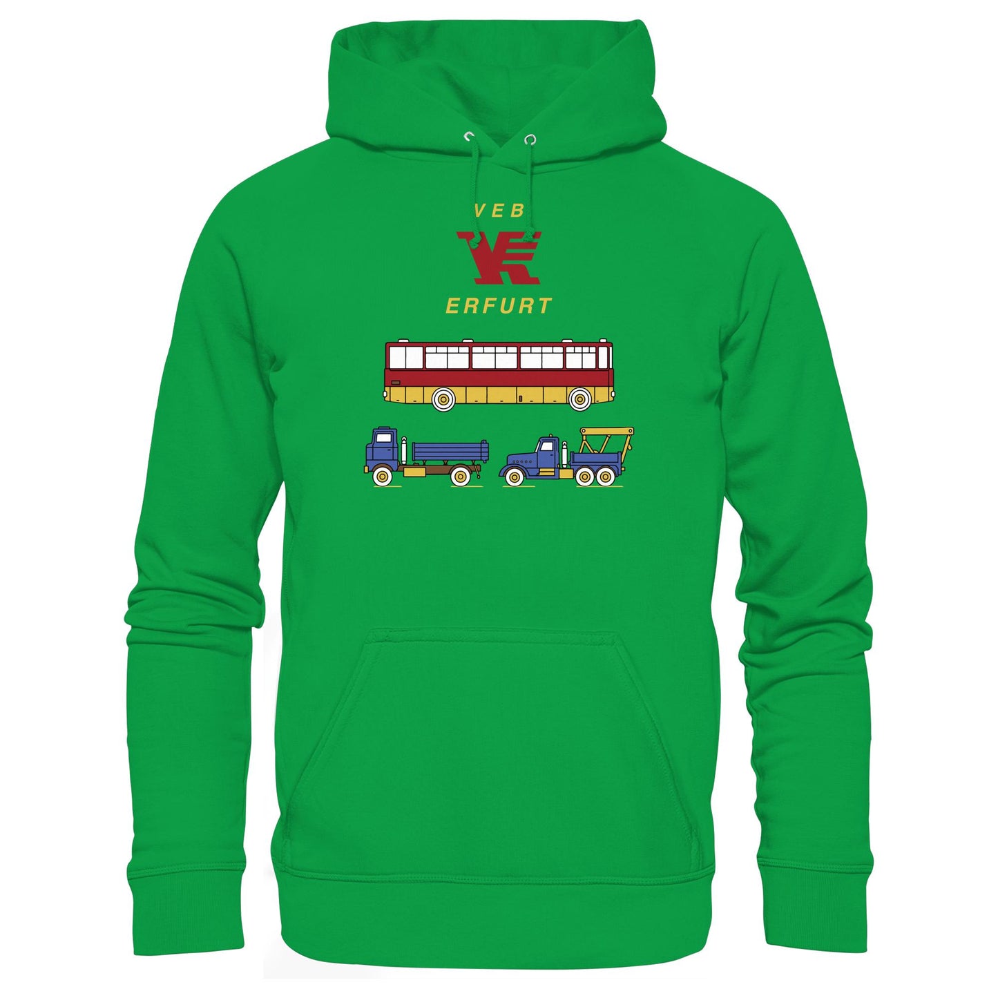 DDR Ostalgie Kapuze / Hoodie Unisex • VEB VERKEHRSKOMBINAT ERFURT
