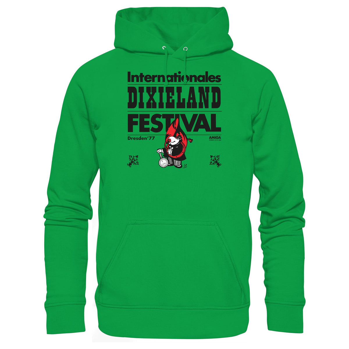 DDR Ostalgie Kapuze / Hoodie Unisex • INTERNATIONALES DIXIELAND FESTIVAL DRESDEN 1977