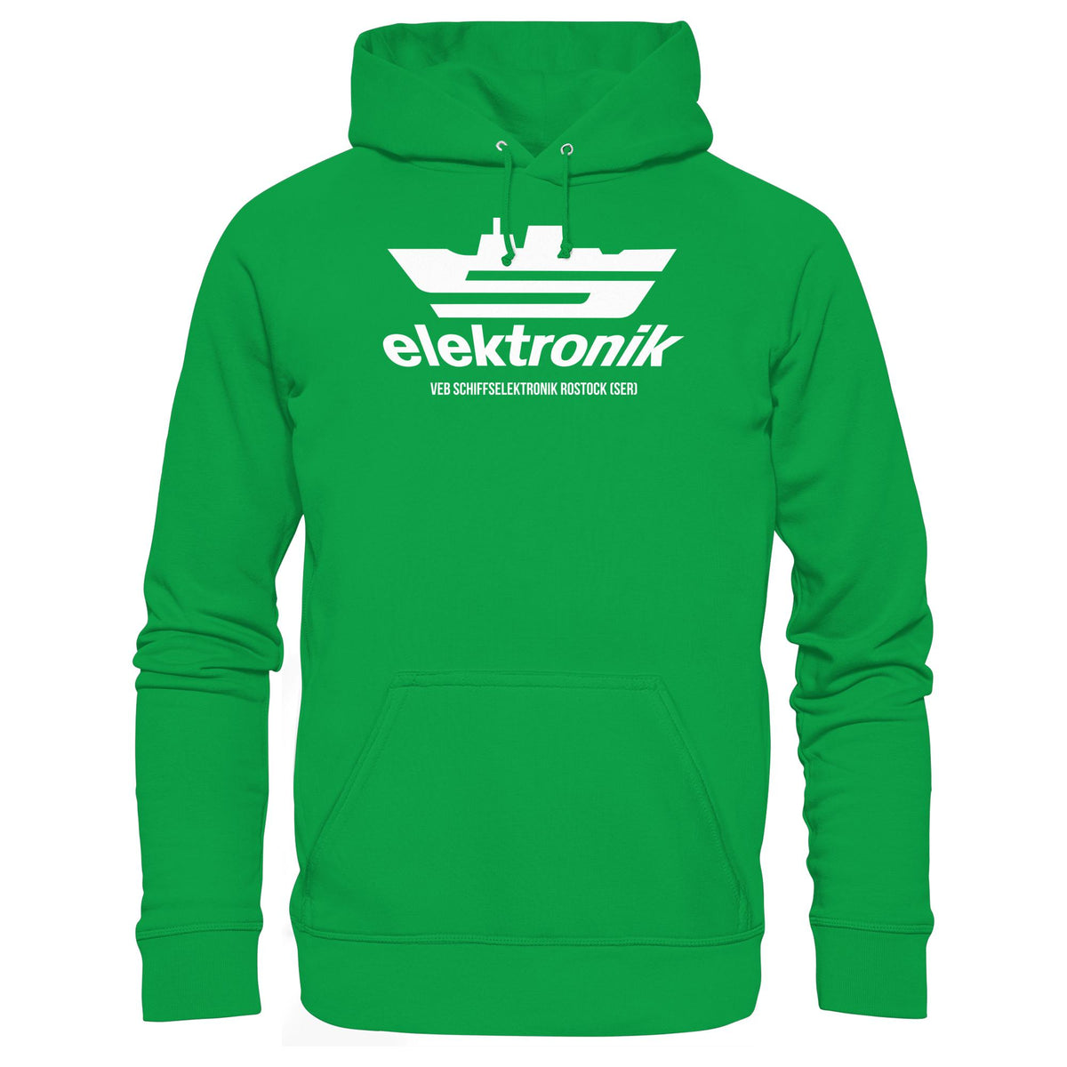 DDR Ostalgie Kapuze / Hoodie Unisex • VEB SCHIFFSELEKTRONIK ROSTOCK