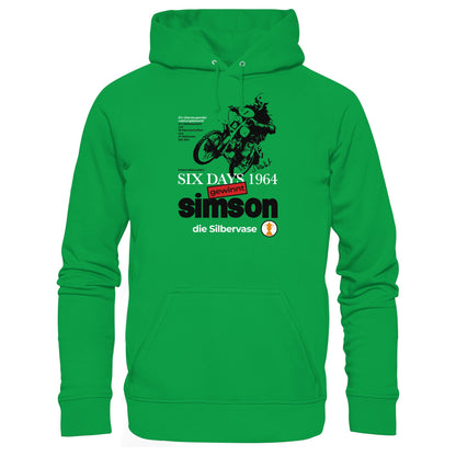 DDR Ostalgie Kapuze / Hoodie Unisex • SIMSON GEWINNT SILBERVASE - SIX DAYS 1964