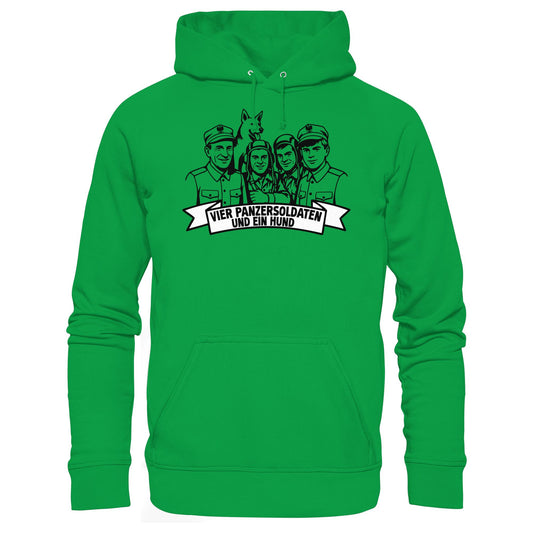 DDR Ostalgie Kapuze / Hoodie Unisex • VIER PANZERSOLDATEN UND EIN HUND