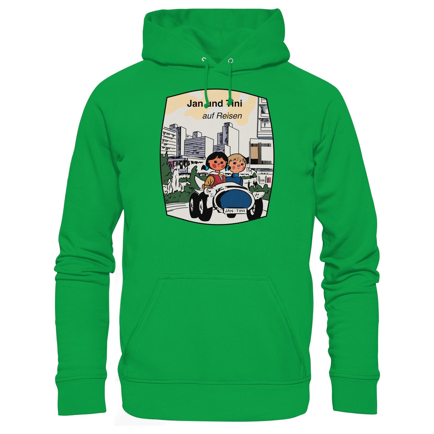 DDR Ostalgie Kapuze / Hoodie Unisex • JAN UND TINI AUF REISEN (ORIGINAL QUARTETT)