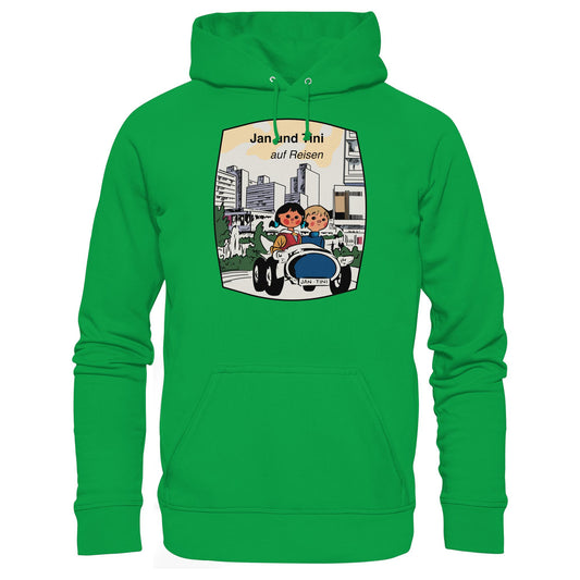 DDR Ostalgie Kapuze / Hoodie Unisex • JAN UND TINI AUF REISEN (ORIGINAL QUARTETT)