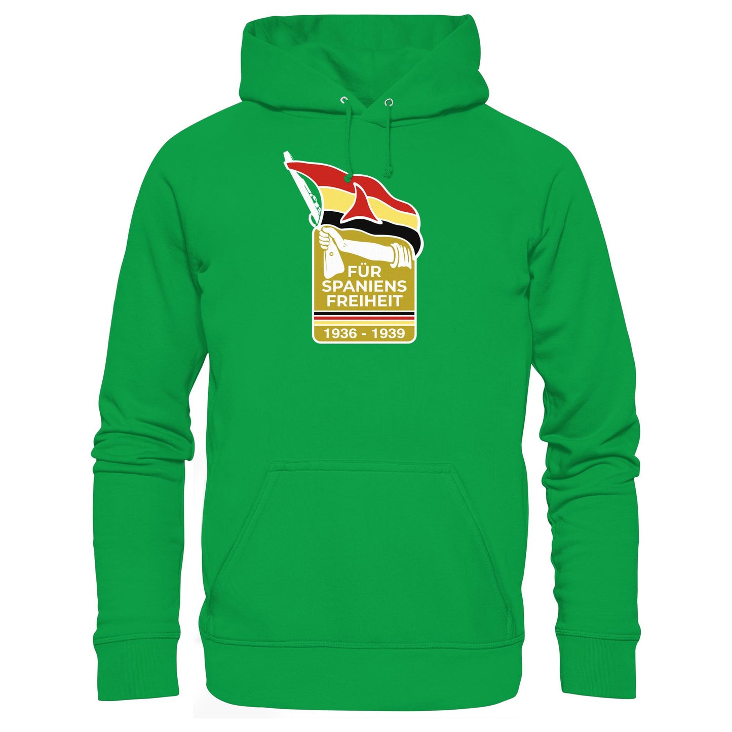 DDR Ostalgie Kapuze / Hoodie Unisex • FÜR SPANIENS FREIHEIT - ABZEICHEN SPANIENKÄMPFER