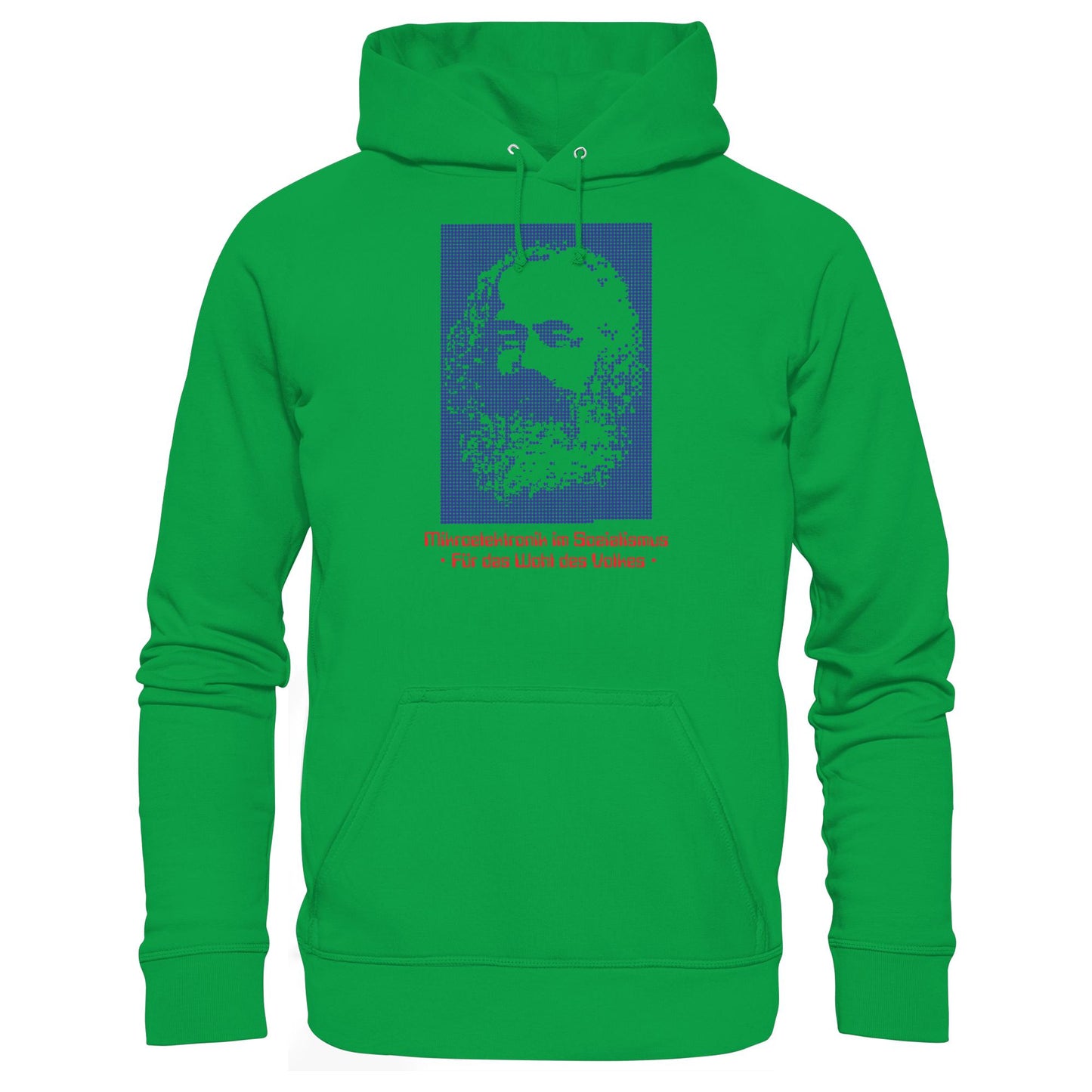DDR Ostalgie Kapuze / Hoodie Unisex • DDR MIKROELEKTRONIK FÜR DAS WOHL DES VOLKES (ORIGINAL POSTER)