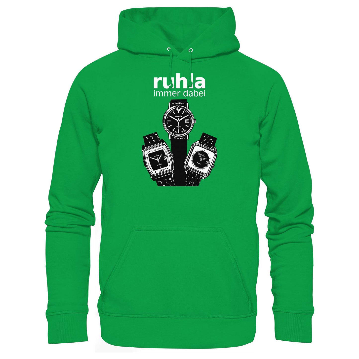 DDR Ostalgie Kapuze / Hoodie Unisex • VEB UHRENWERT RUHLA (ORIGINAL PLAKAT)