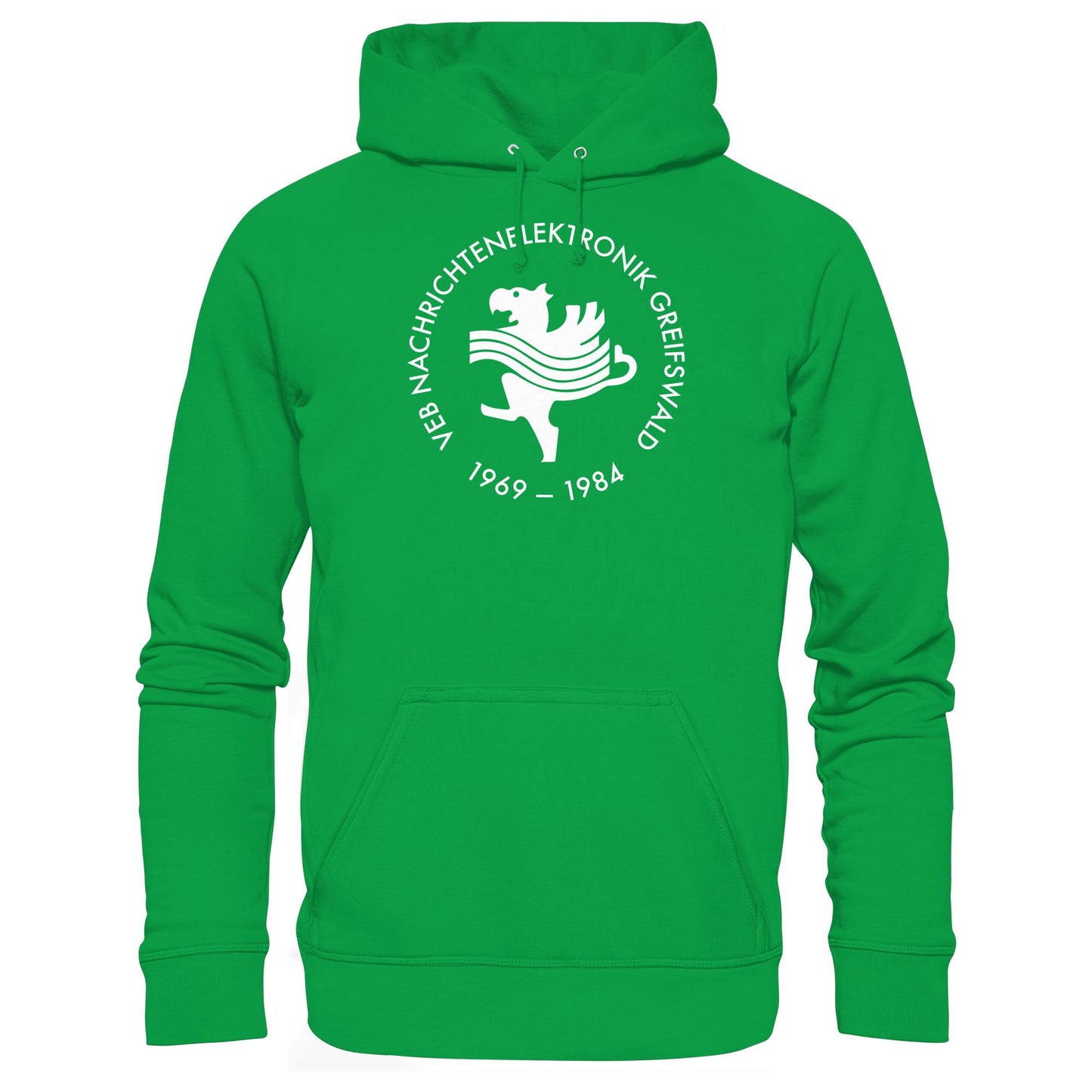 DDR Ostalgie Kapuze / Hoodie Unisex • VEB NACHRICHTENELEKTRONIK GREIFSWALD