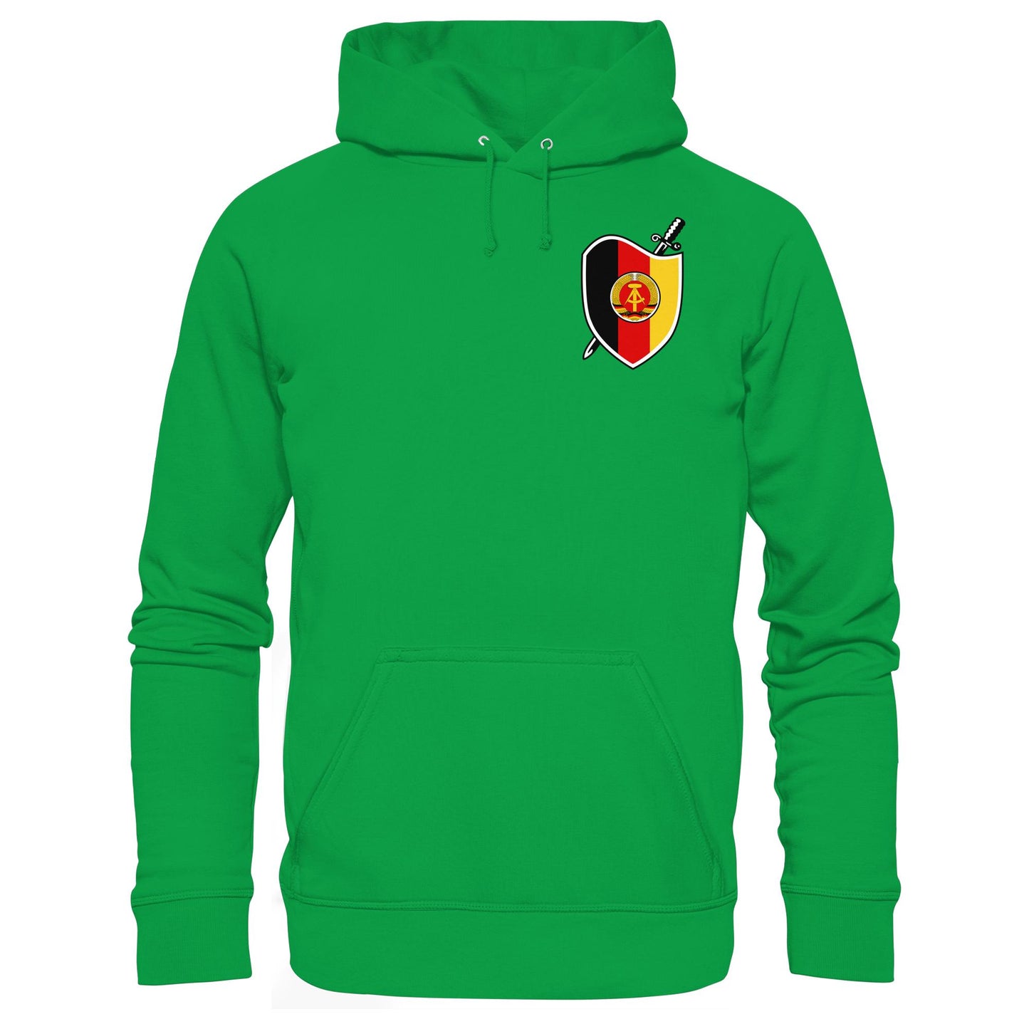 DDR Ostalgie Kapuze / Hoodie Unisex • SIGNÉ STAATSSICHERHEIT (BRUST)