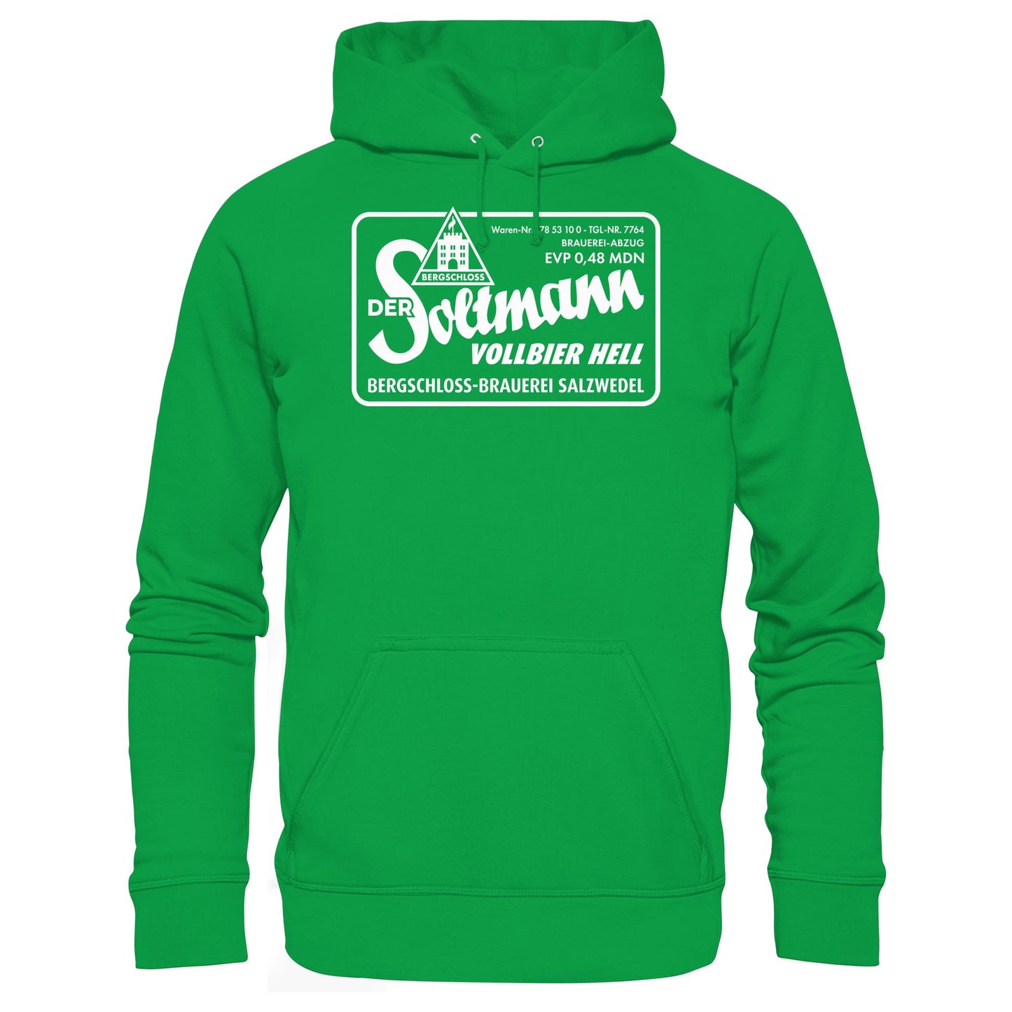 DDR Ostalgie Kapuze / Hoodie Unisex • BERGSCHLOSS SALZWEDEL SOLTMANN BIERE