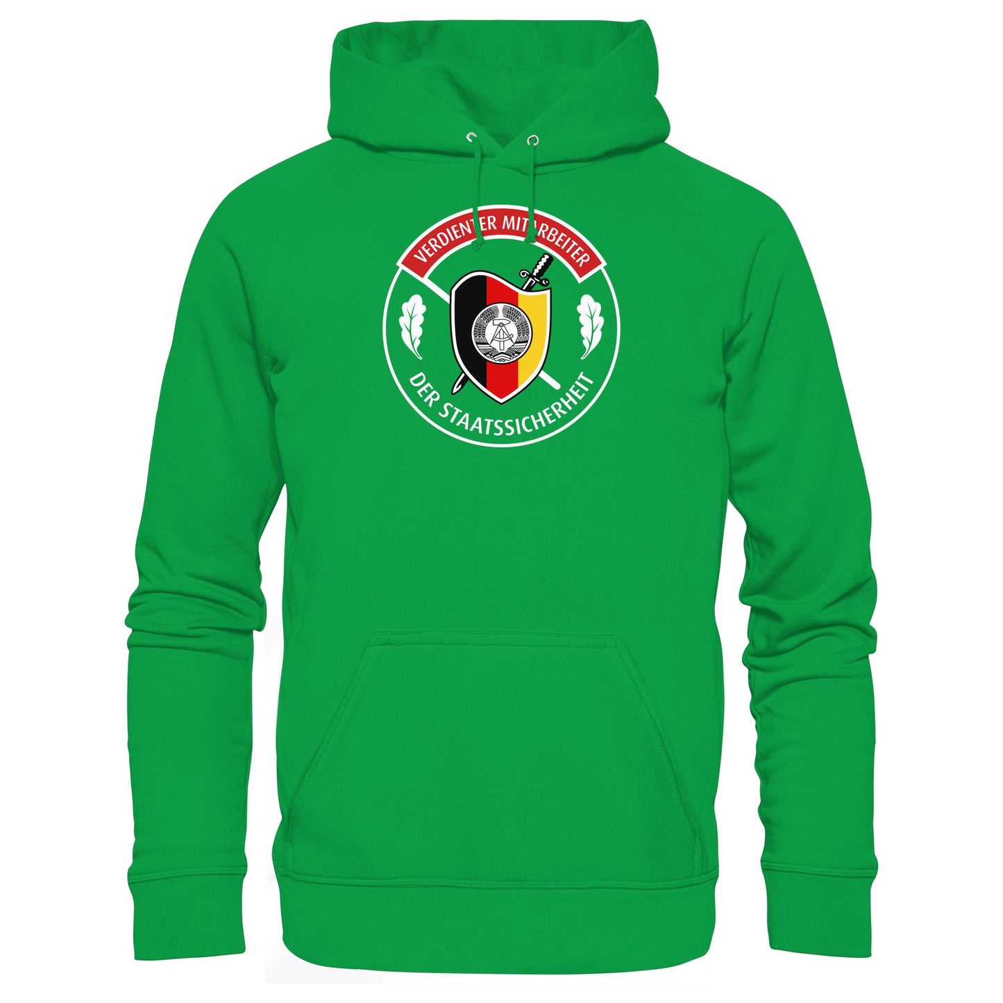 DDR Ostalgie Kapuze / Hoodie Unisex • VERDIENTER MITARBEITER DER STAATSSICHERHEIT (ORIGINAL ORDEN)