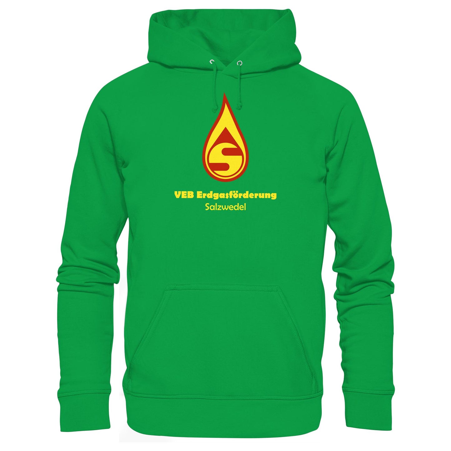 DDR Ostalgie Kapuze / Hoodie Unisex • VEB ERDGASFÖRDERUNG SALZWEDEL
