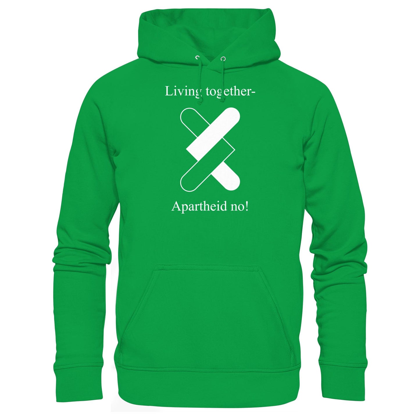 DDR Ostalgie Kapuze / Hoodie Unisex • APARTHEID NO! (ORIGINAL POSTER)