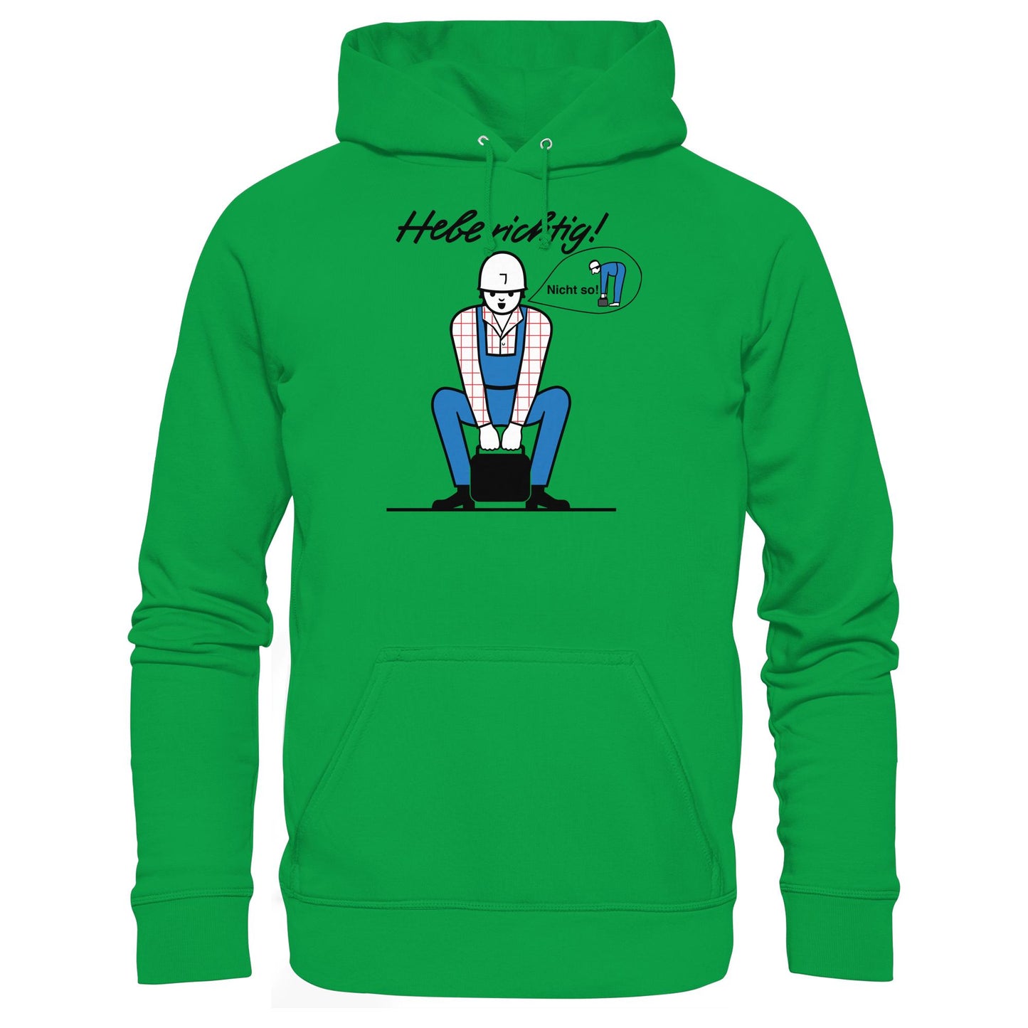 DDR Ostalgie Kapuze / Hoodie Unisex • HEBE RICHTIG! (ORIGINAL SCHILD)