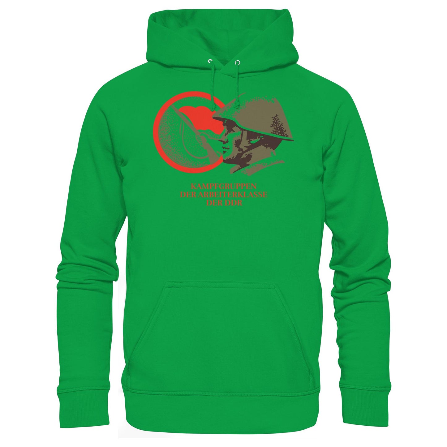 DDR Ostalgie Kapuze / Hoodie Unisex • KAMPFGRUPPEN DER ARBEITERKLASSE (ORIGINAL BRIEFMARKE)