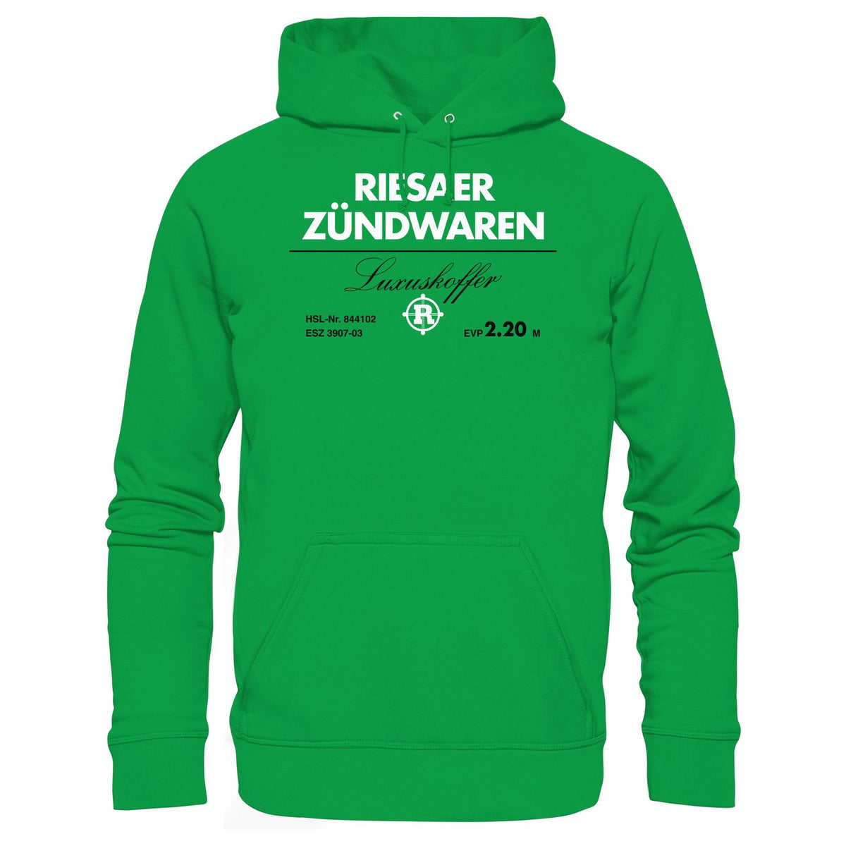 RIESAER ZÜNDWAREN LUXUSKOFFER • DDR Ostalgie Kapuze / Hoodie Unisex