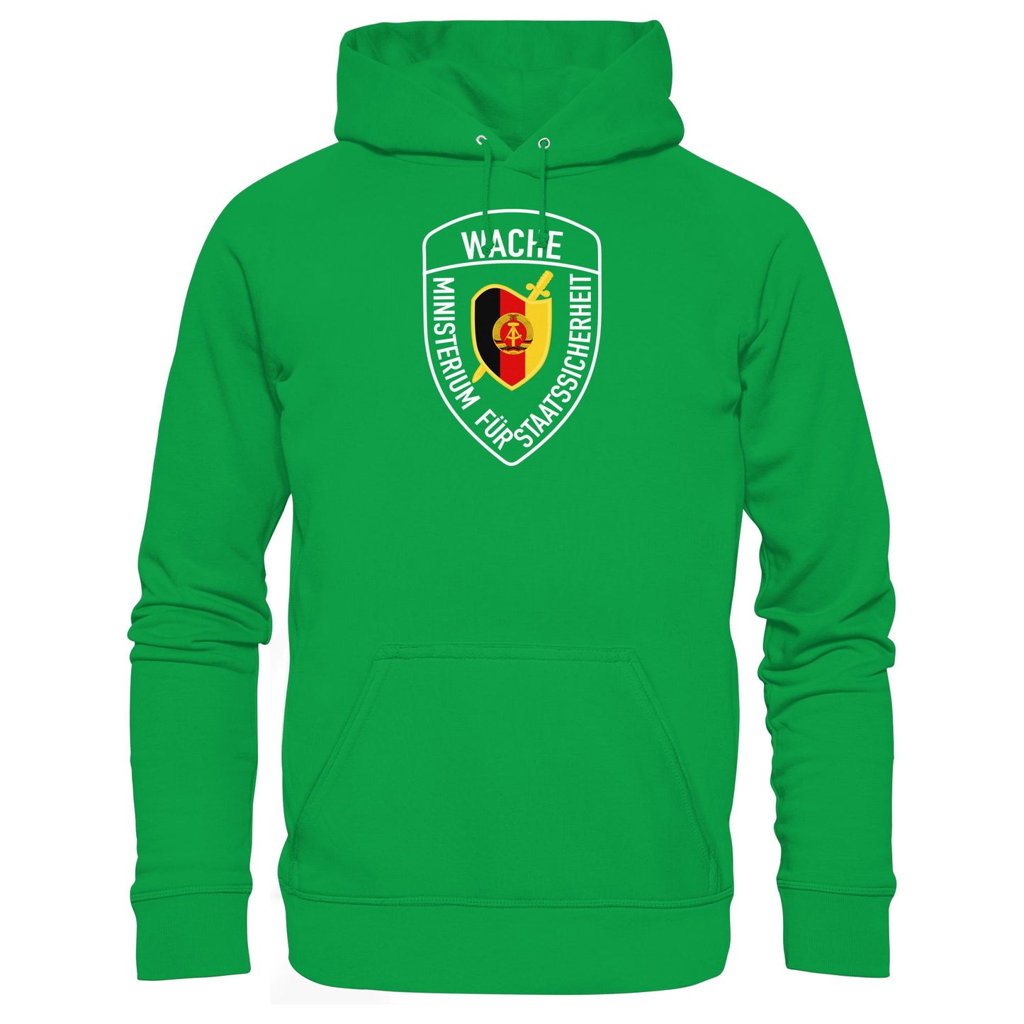 DDR Ostalgie Kapuze / Hoodie Unisex • MINISTERIUM FÜR STAATSSICHERHEIT - WACHE (ORIGINAL SCHILD)