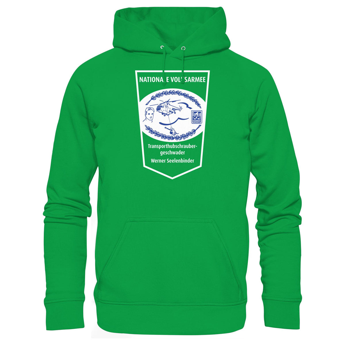 DDR Ostalgie Kapuze / Hoodie Unisex • NVA - TRANSPORTHUBSCHRAUBERGESCHWADER WERNER SEELENBINDER