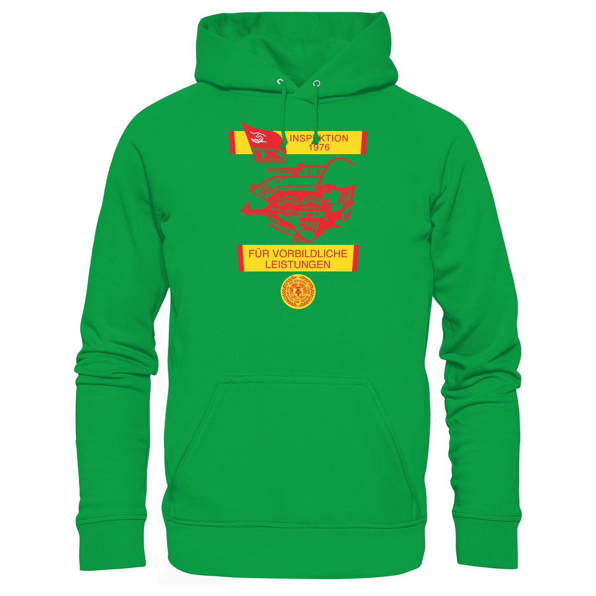 DDR Ostalgie Kapuze / Hoodie Unisex • NVA - WIMPEL FÜR VORBILDLICHE LEISTUNGEN 1976