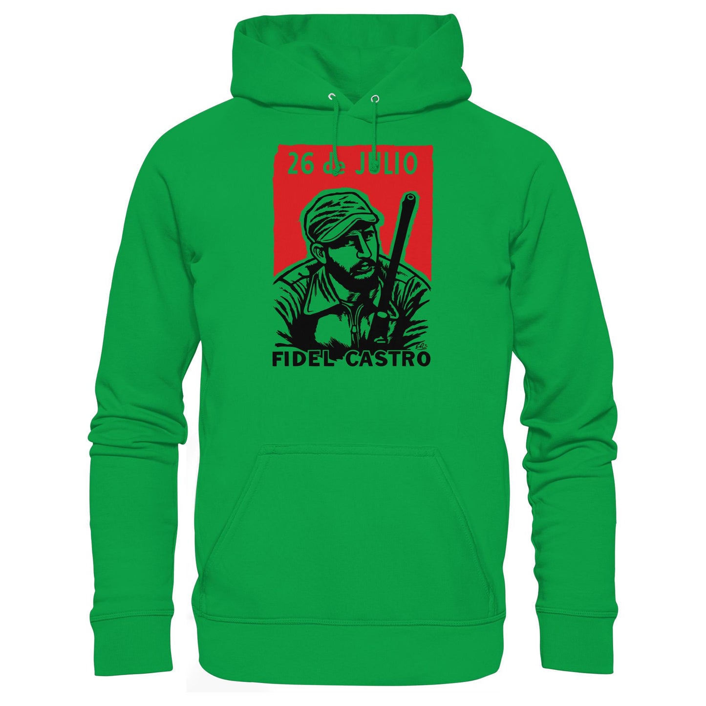 DDR Ostalgie Kapuze / Hoodie Unisex • FIDEL CASTRO - BEWEGUNG DES 26. JULI