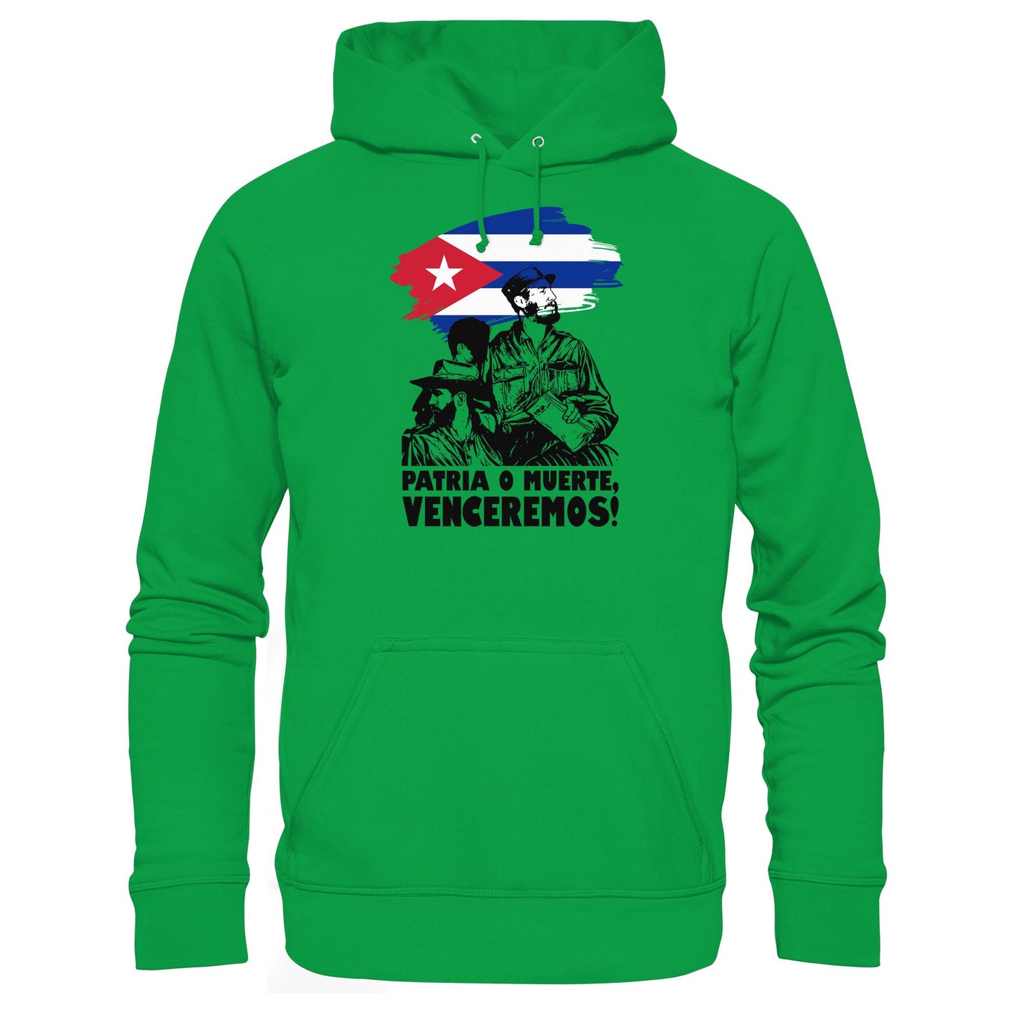 DDR Ostalgie Kapuze / Hoodie Unisex • KUBA - PATRIA O MUERTE, VENCEREMOS! (ORIGINAL PLAKAT)