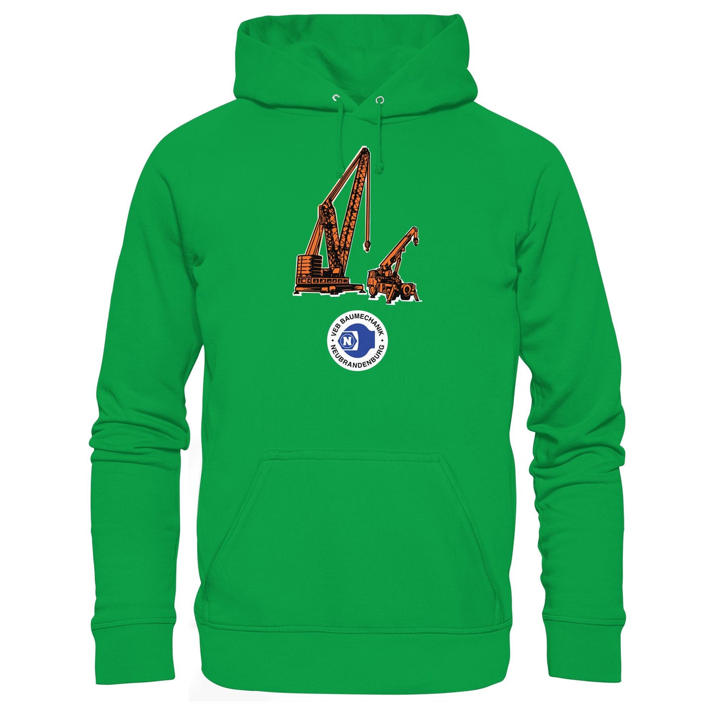 DDR Ostalgie Kapuze / Hoodie Unisex • VEB BAUMECHANIK NEUBRANDENBURG