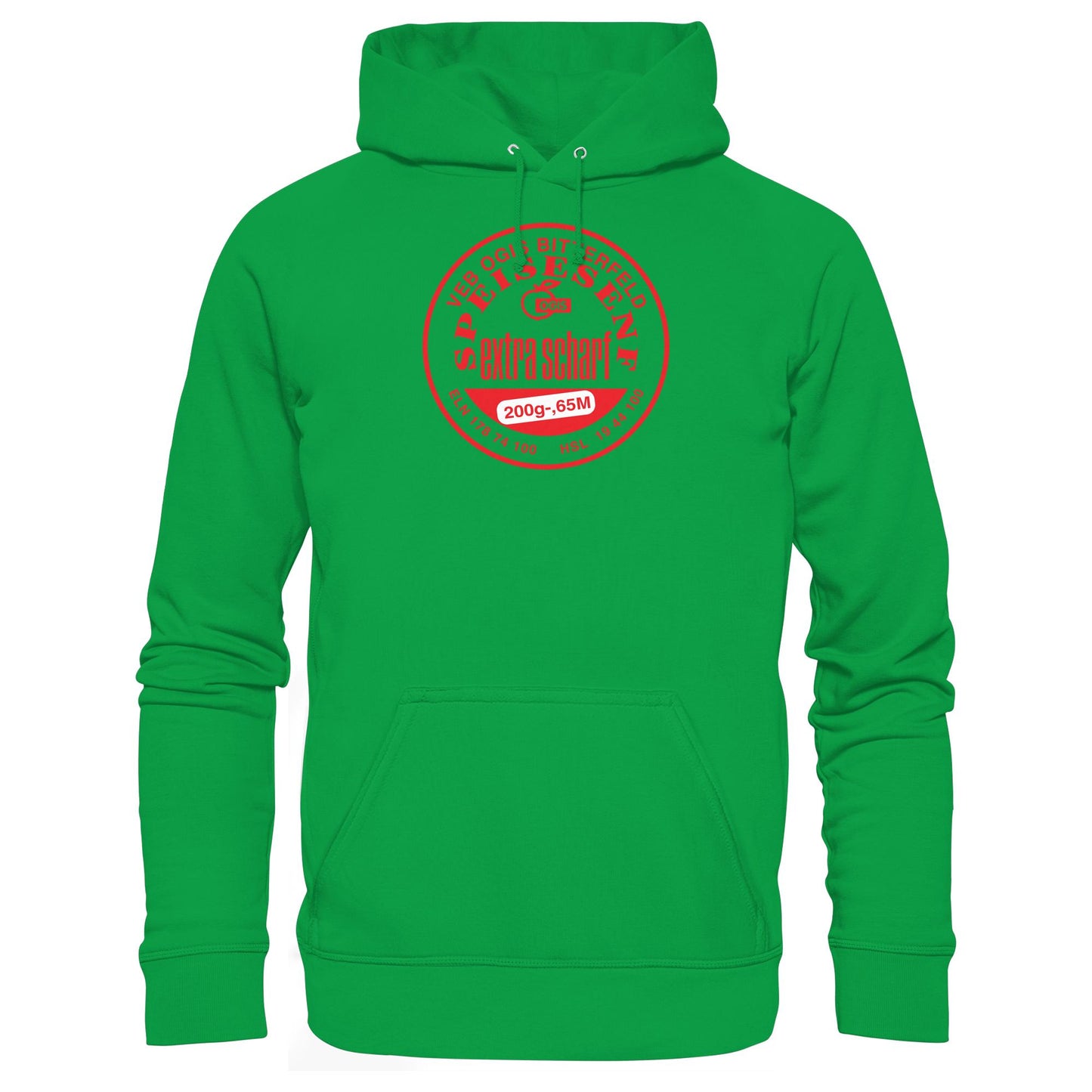 DDR Ostalgie Kapuze / Hoodie Unisex • VEB OGIS BITTERFELD - SPEISESENF EXTRASCHARF