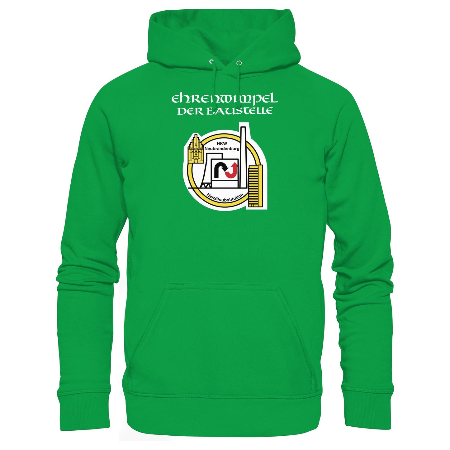 DDR Ostalgie Kapuze / Hoodie Unisex • EHRENWIMPEL HKW NEUBRANDENBURG