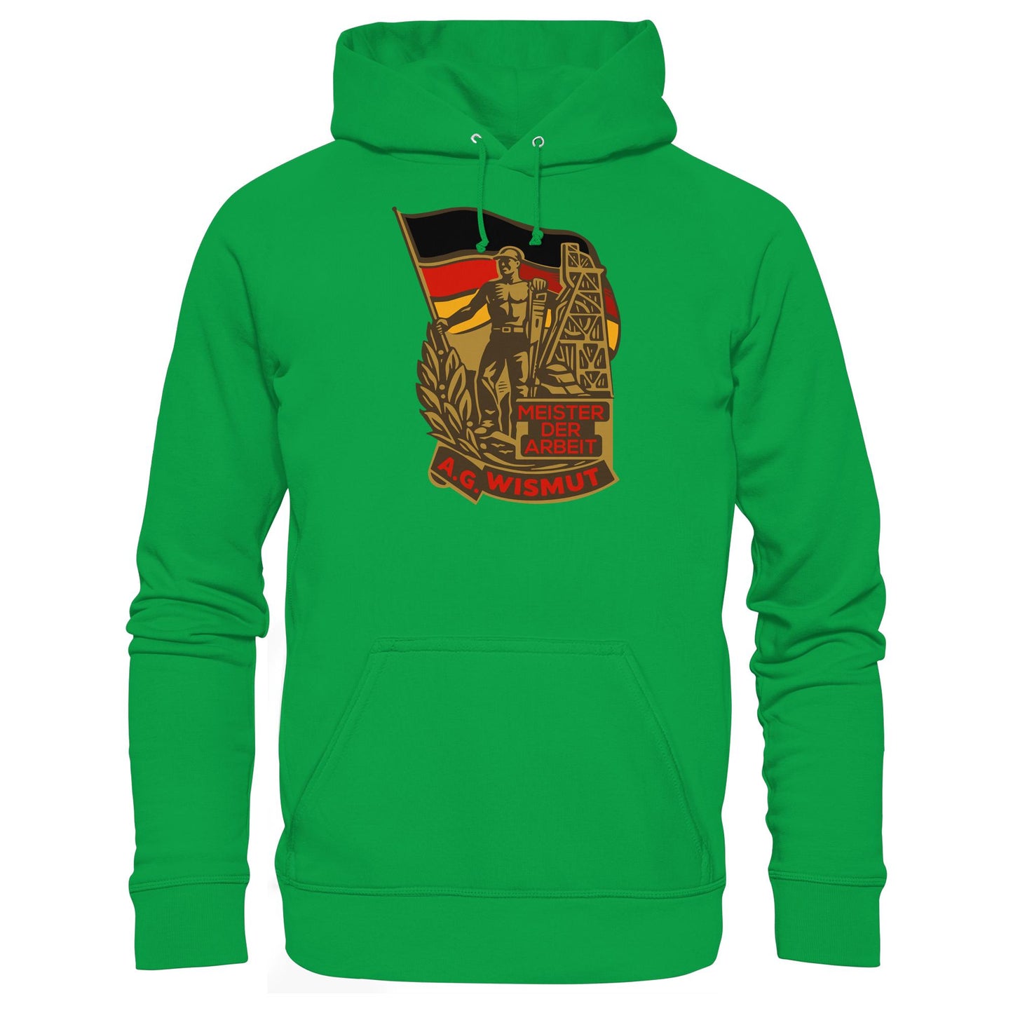 DDR Ostalgie Kapuze / Hoodie Unisex • WISMUT - MEISTER DER ARBEIT