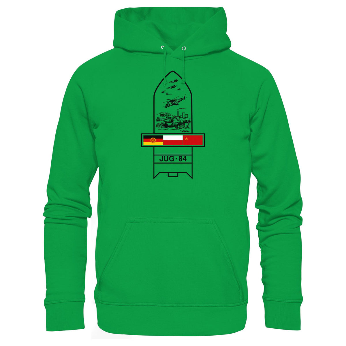 DDR Ostalgie Kapuze / Hoodie Unisex • JUG-84 MANÖVER - SOWJETUNION, POLEN, DDR