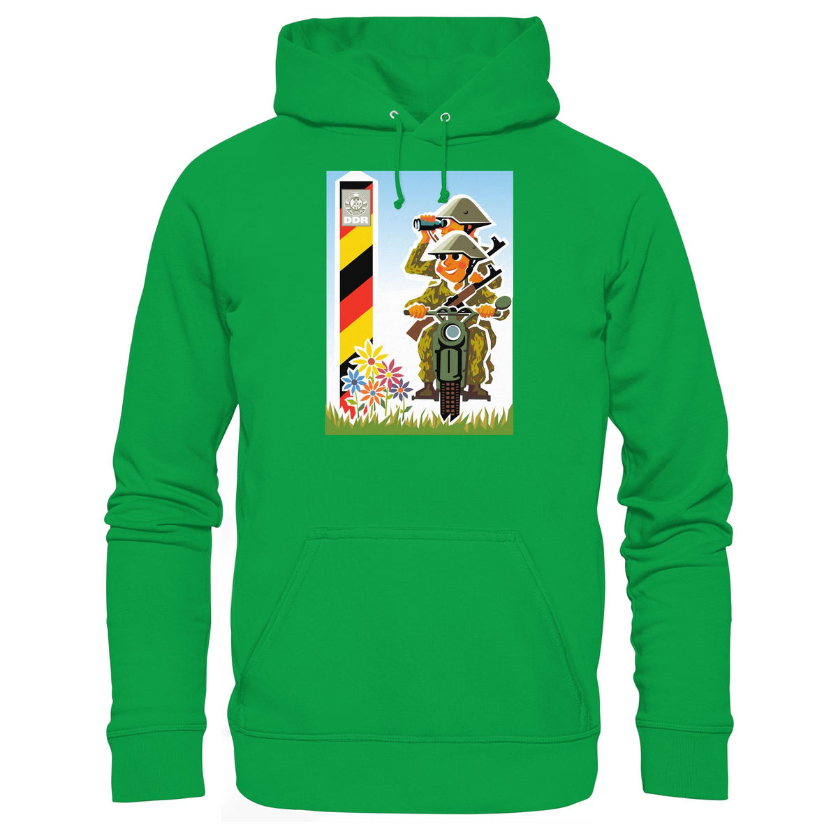 DDR Ostalgie Kapuze / Hoodie Unisex • NVA-GRENZTRUPPEN (ORIGINAL-PLAKAT)