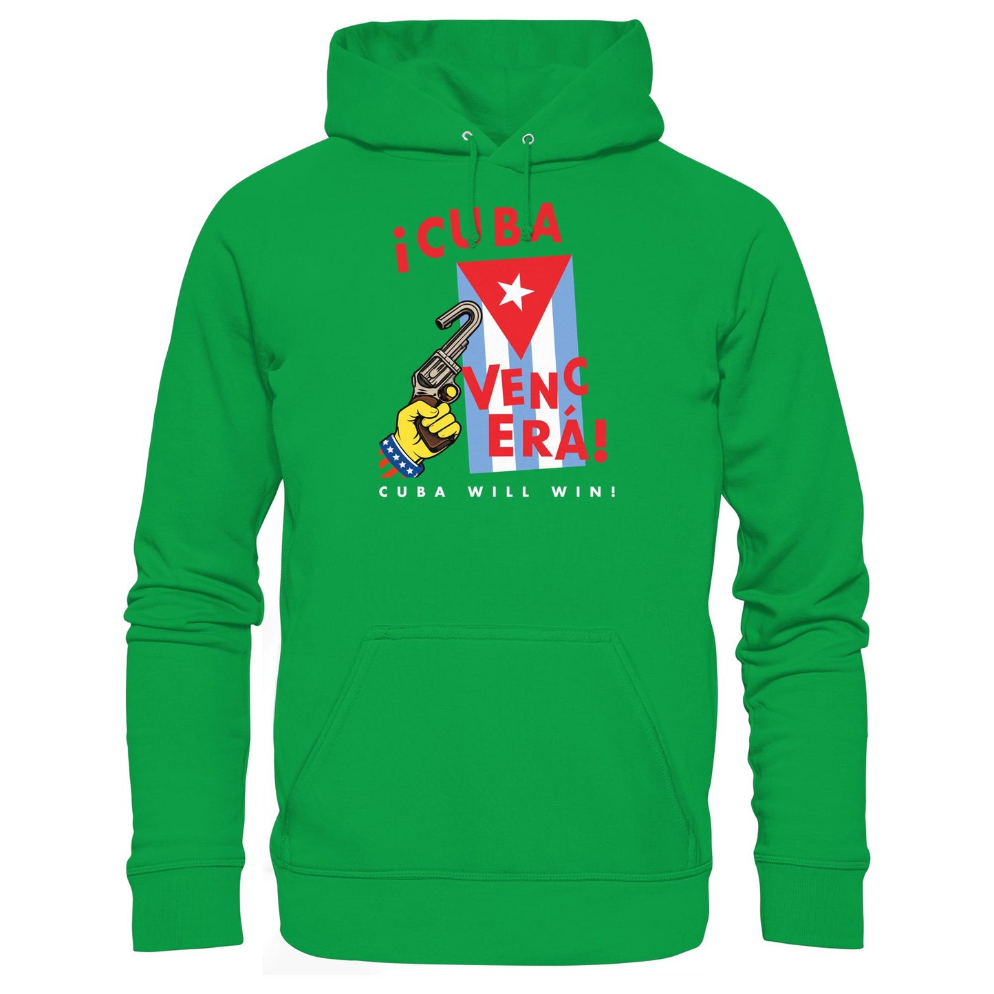 DDR Ostalgie Kapuze / Hoodie Unisex • VENCERÁ! CUBA WILL WIN! (ORIGINAL POSTER KUBA)