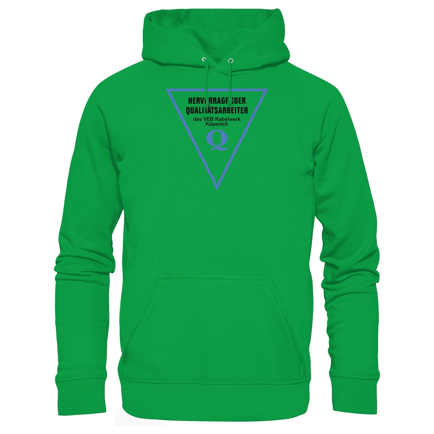 DDR Ostalgie Kapuze / Hoodie Unisex • HERVORRAGENDER QUALITÄTSARBEITER DES VEB KABELWERK KÖPENICK