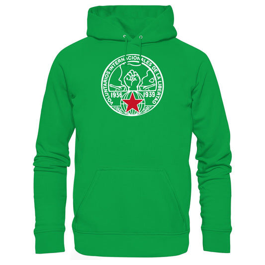DDR Ostalgie Kapuze / Hoodie Unisex • INTERNATIONALE BRIGADEN SPANIEN 1936 - DUNKEL