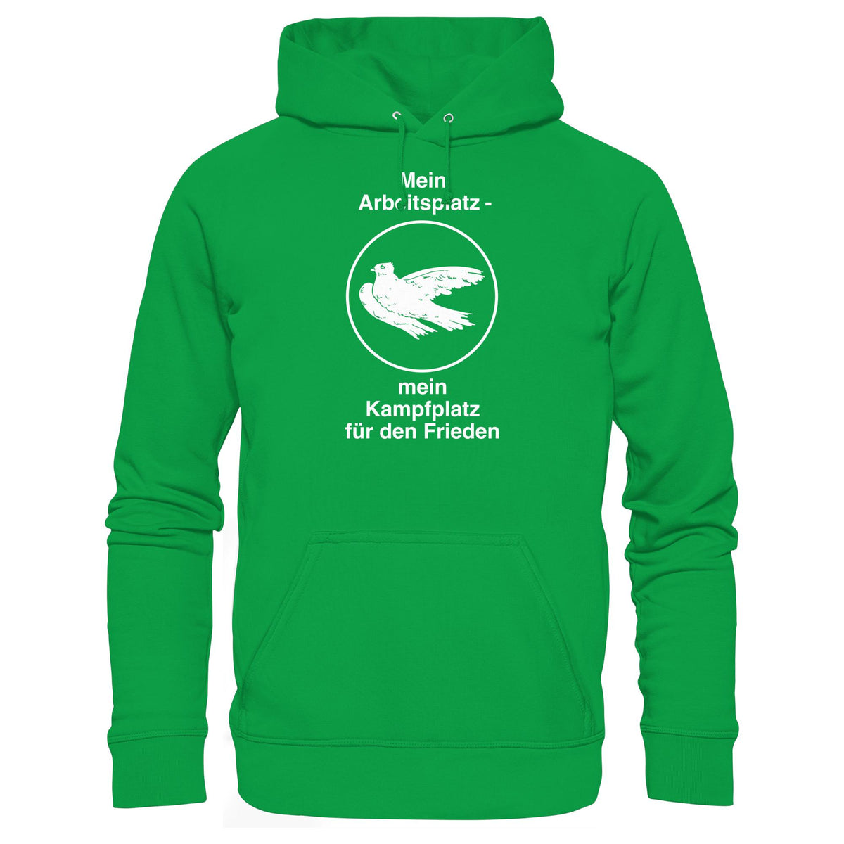 MEIN ARBEITSPLATZ - MEIN KAMPFPLATZ FÜR DEN FRIEDEN • DDR Ostalgie Kapuze / Hoodie Unisex