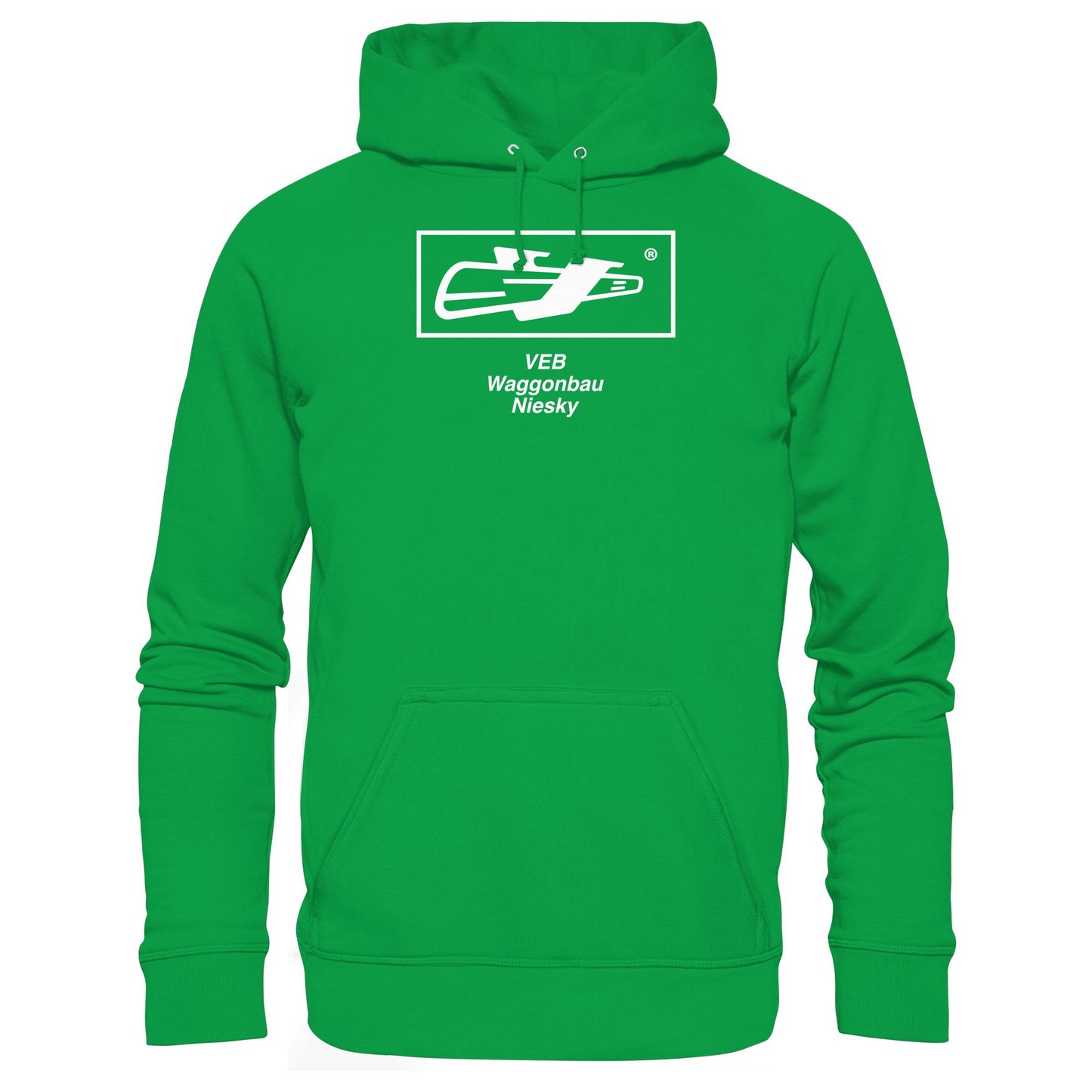 DDR Ostalgie Kapuze / Hoodie Unisex • VEB WAGGONBAU NIESKY