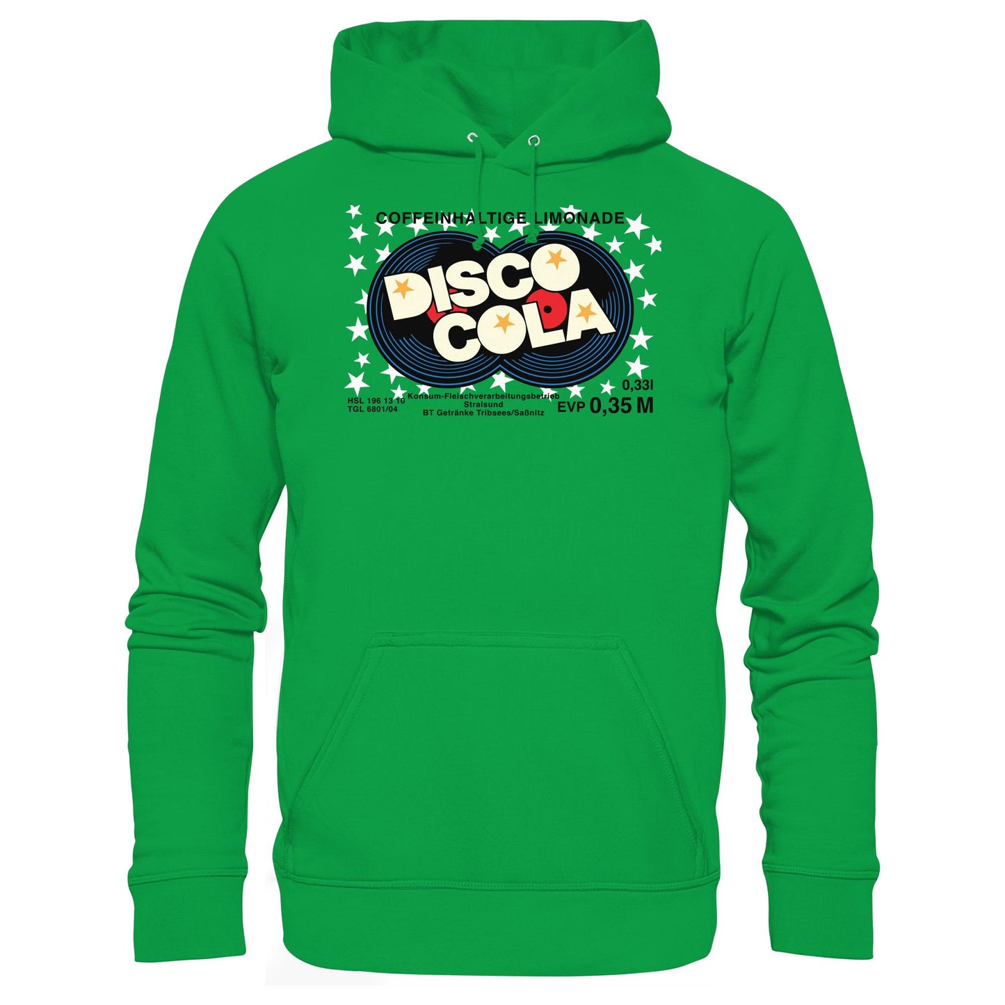 DDR Ostalgie Kapuze / Hoodie Unisex • DISCO COLA - ORIGINAL ETIKETT