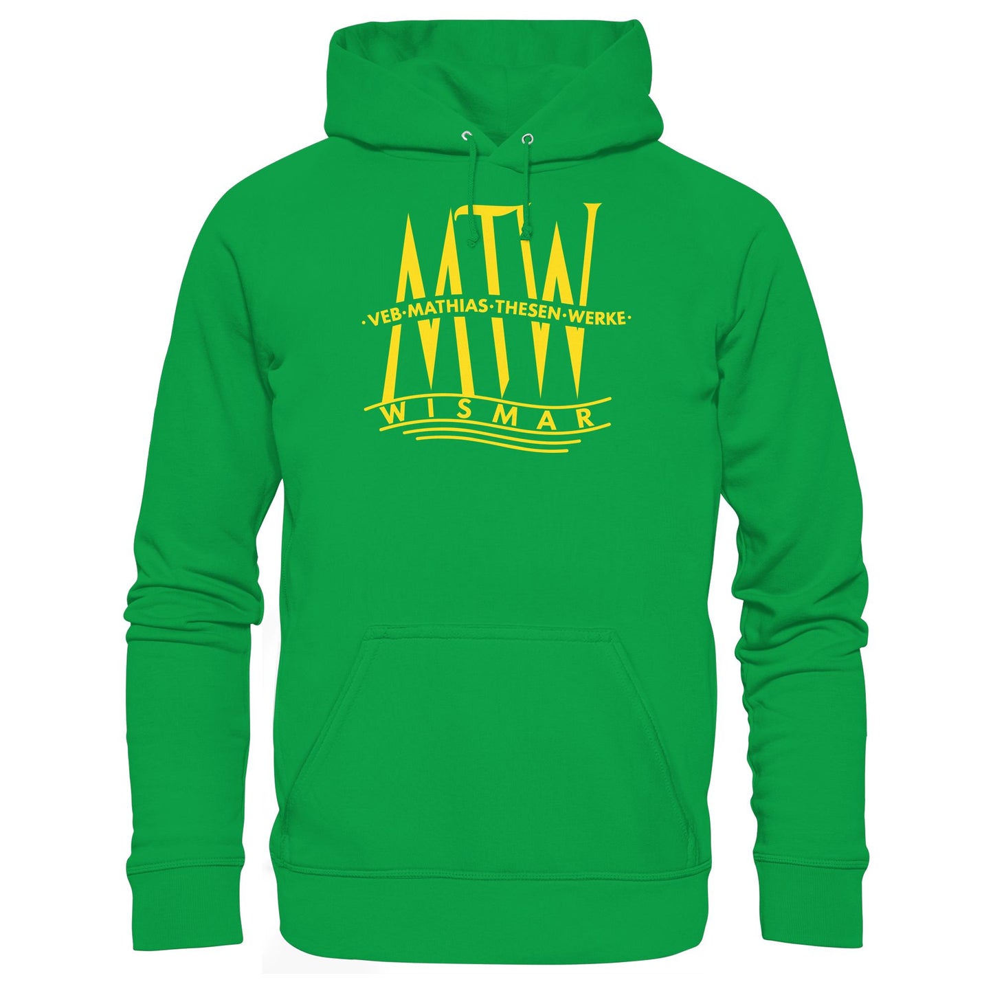 DDR Ostalgie Kapuze / Hoodie Unisex • MATHIAS-THESEN-WERKE WISMAR (LOGO 1946)