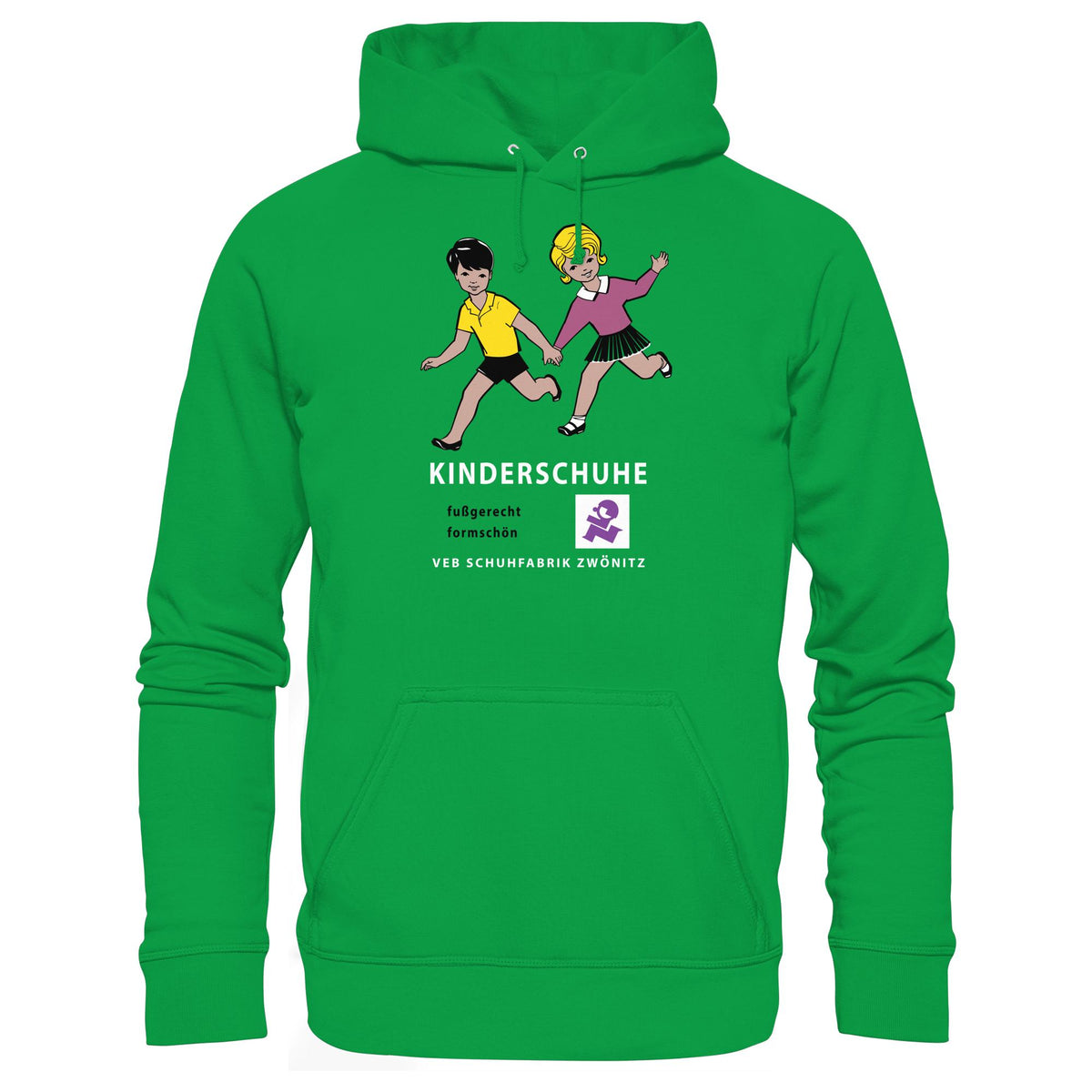 DDR Ostalgie Kapuze / Hoodie Unisex • KINDERSCHUHE VEB SCHUHFABRIK ZWÖNITZ