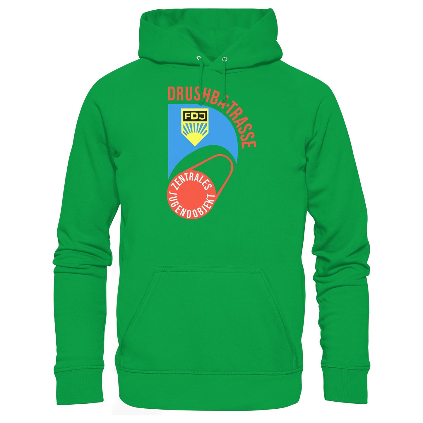 DDR Ostalgie Kapuze / Hoodie Unisex • DRUSCHBA TRASSE