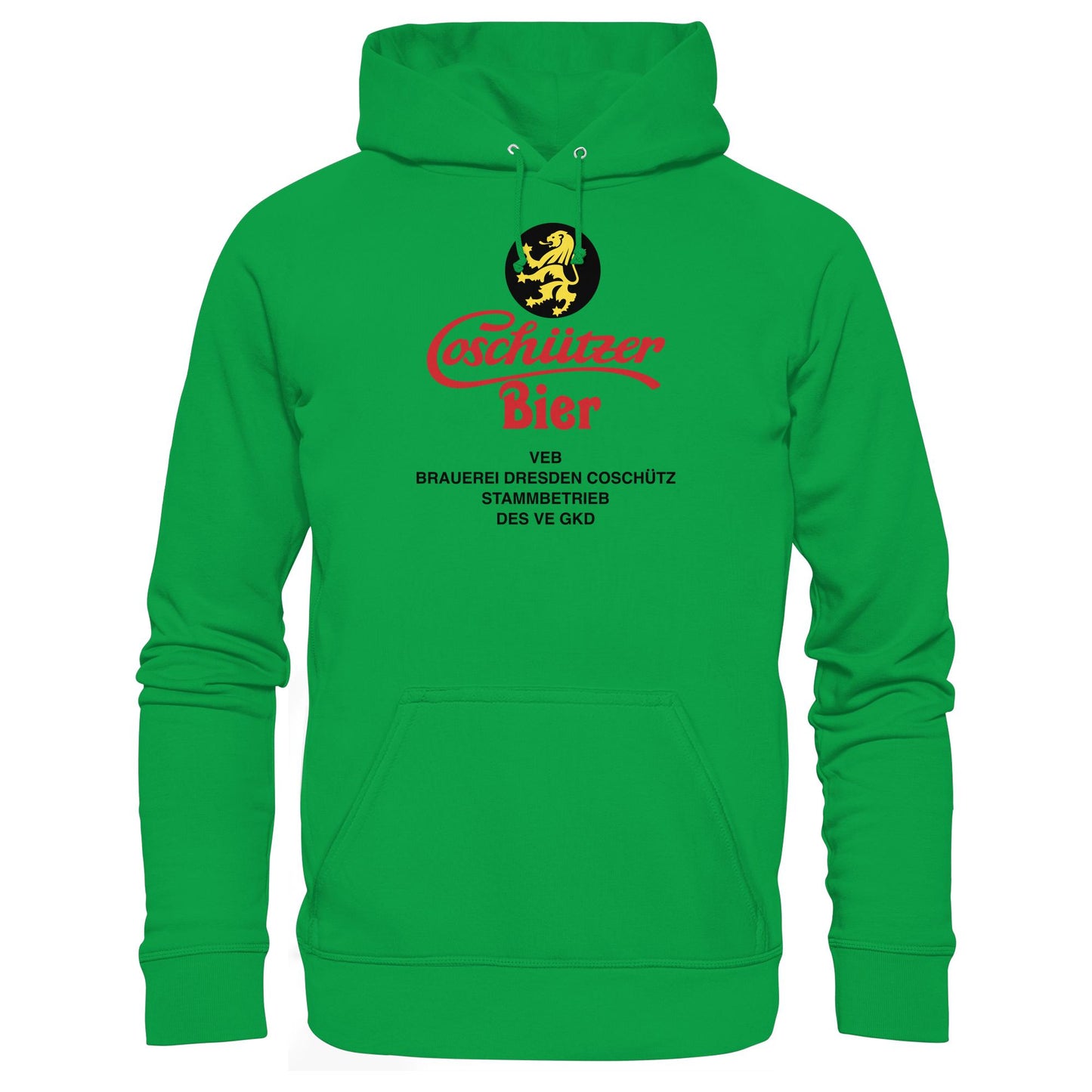 DDR Ostalgie Kapuze / Hoodie Unisex • COSCHÜTZER BIER - VEB BRAUER DRESDEN